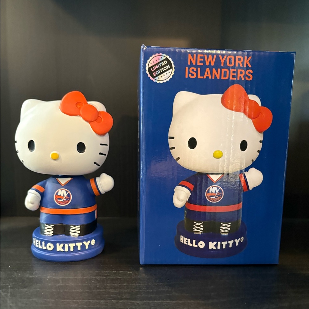 Hello Kitty New York Islanders bobble arm SGA new special addition